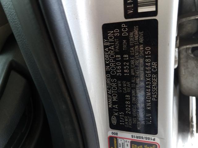 2016 KIA RIO LX KNADM4A3XG6648150