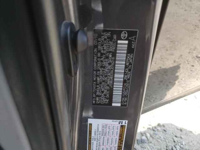 2010 TOYOTA COROLLA BA JTDBU4EEXAJ076216