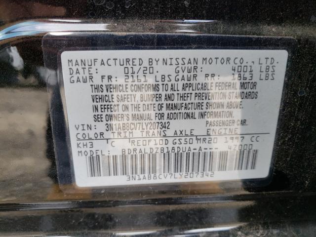 2020 NISSAN SENTRA 3N1AB8CV7LY207342