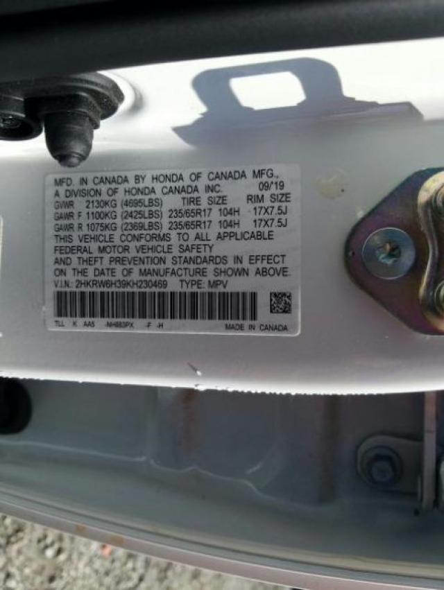 2019 HONDA CR-V LX 2HKRW6H39KH230469