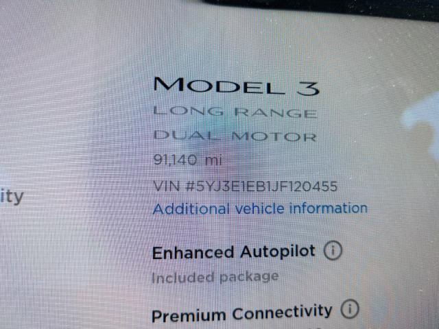 2018 TESLA MODEL 3 5YJ3E1EB1JF120455