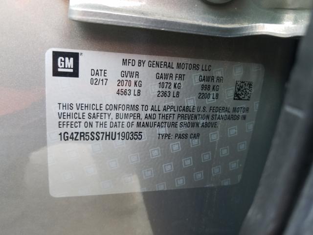 2017 BUICK LACROSSE P 1G4ZR5SS7HU190355