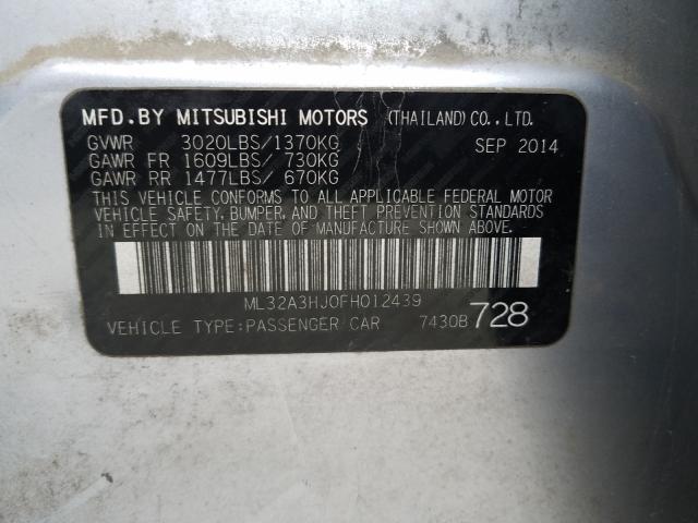2015 MITSUBISHI MIRAGE DE ML32A3HJ0FH012439