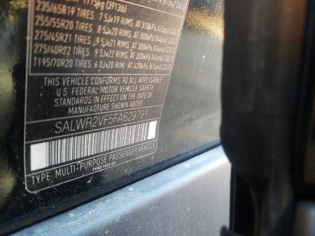 2015 LAND ROVER RANGE ROVE SALWR2VF5FA629791