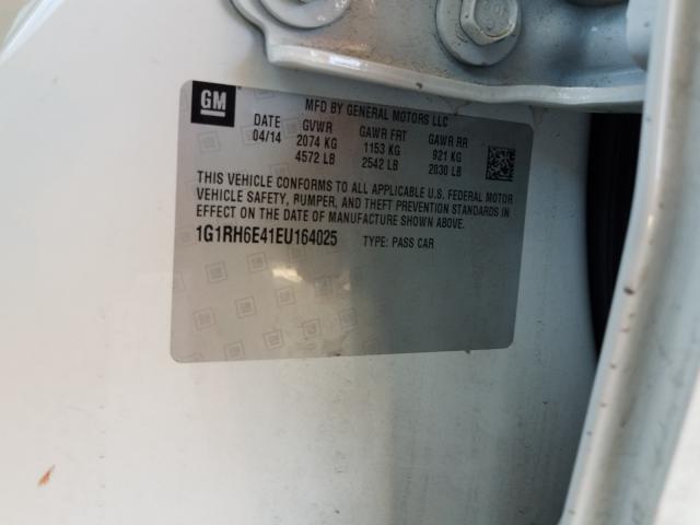 VIN 1G1RH6E41EU164025 2014 Chevrolet Volt no.10