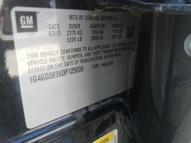 2013 BUICK LACROSSE P 1G4GG5E38DF125630