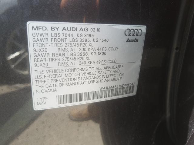 2010 AUDI Q7 PREMIUM WA1LMAFE1AD006047