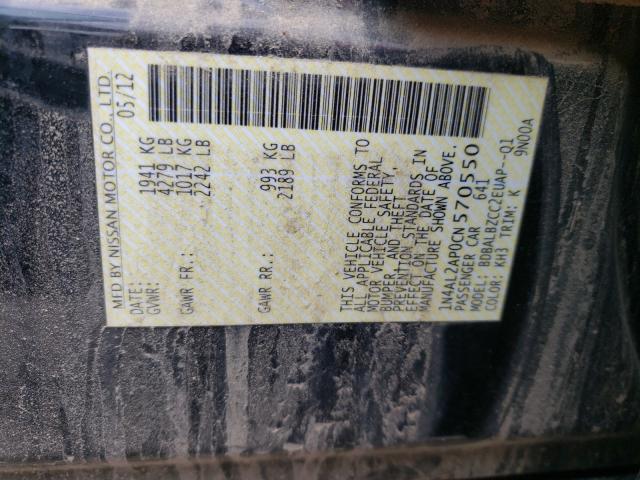 2012 NISSAN ALTIMA 1N4AL2AP0CN570550