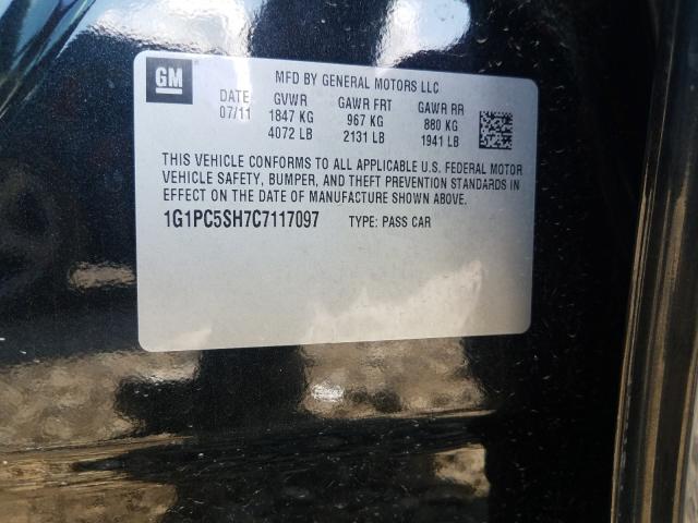 2012 CHEVROLET CRUZE LS 1G1PC5SH7C7117097