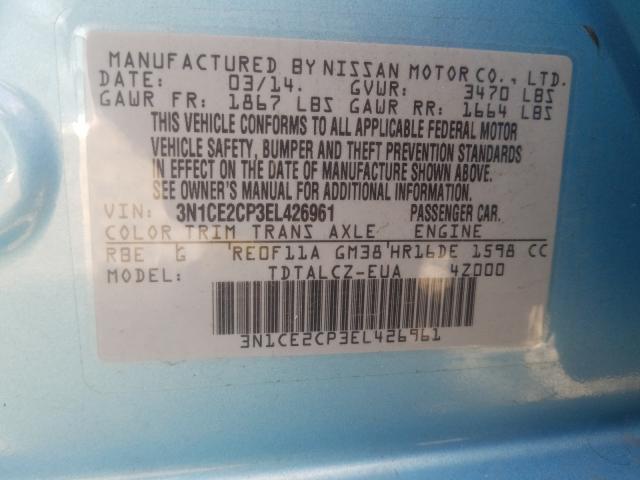 2014 NISSAN VERSA NOTE 3N1CE2CP3EL426961