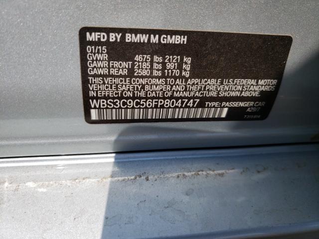 2015 BMW M3 WBS3C9C56FP804747