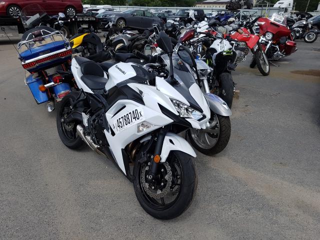 Vehiculos salvage en venta de Copart Glassboro, NJ: 2020 Kawasaki EX650 N