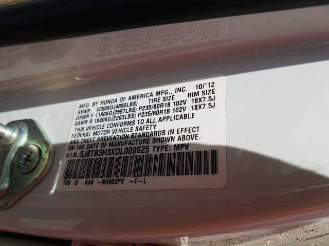 2013 ACURA RDX 5J8TB3H3XDL009625