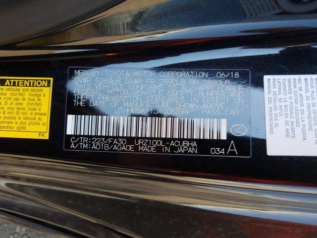 2018 LEXUS LC 500 JTHHP5AY1JA005394