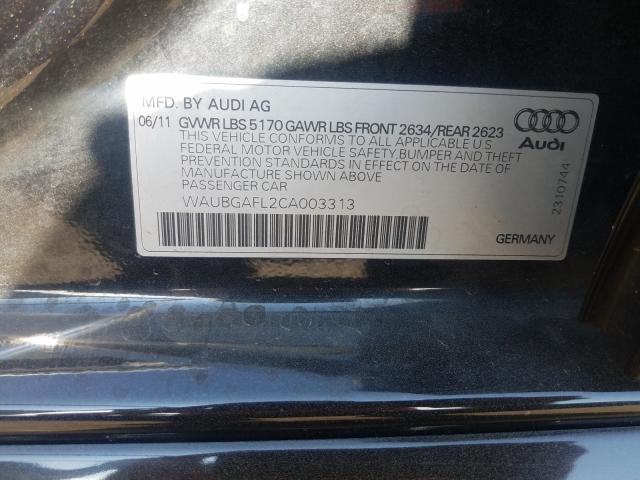 2012 AUDI S4 PREMIUM WAUBGAFL2CA003313