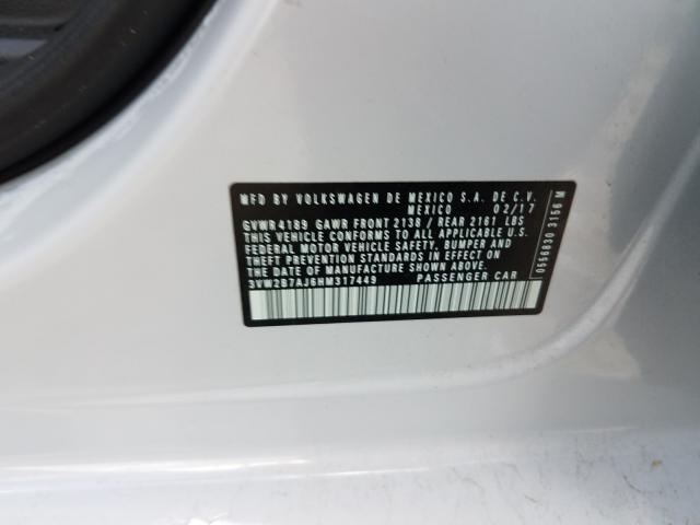 2017 VOLKSWAGEN JETTA S 3VW2B7AJ6HM317449