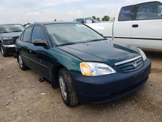 HONDA CIVIC LX 2002 green sedan 4d gas 1HGES16542L081760 photo #1