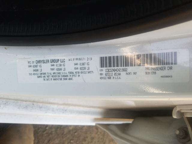 2014 DODGE AVENGER SE 1C3CDZAB4EN219662