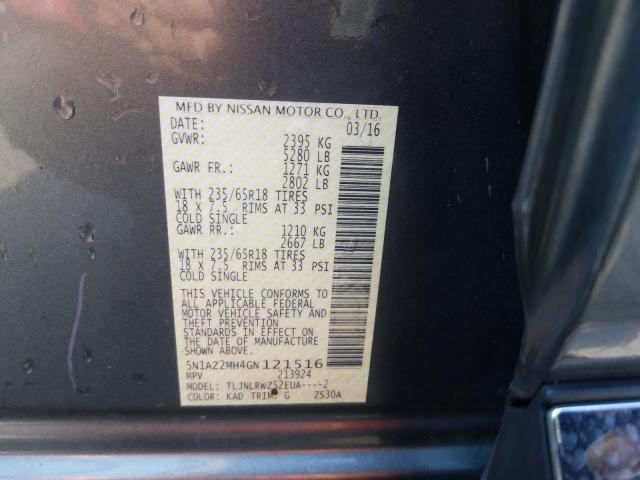 2016 NISSAN MURANO S 5N1AZ2MH4GN121516
