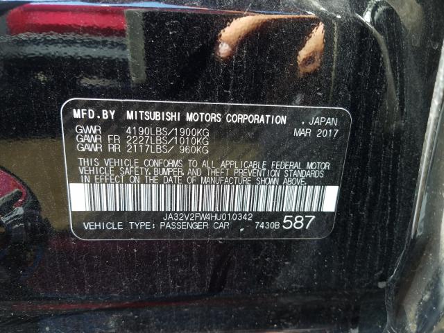 2017 MITSUBISHI LANCER ES JA32V2FW4HU010342