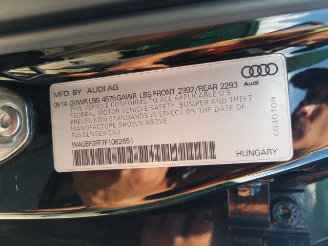 2015 AUDI A3 PREMIUM WAUEFGFF7F1062651