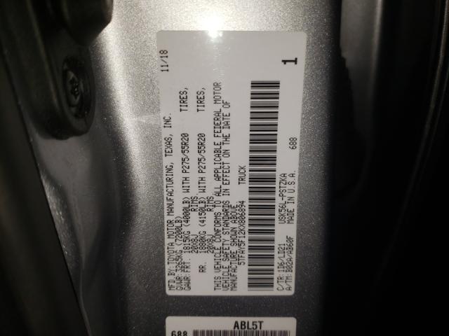 2019 TOYOTA TUNDRA CRE 5TFAY5F12KX806894