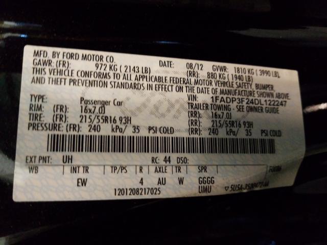 2013 FORD FOCUS SE 1FADP3F24DL122247