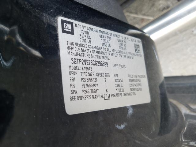 2012 GMC SIERRA K15 3GTP2VE73CG296899