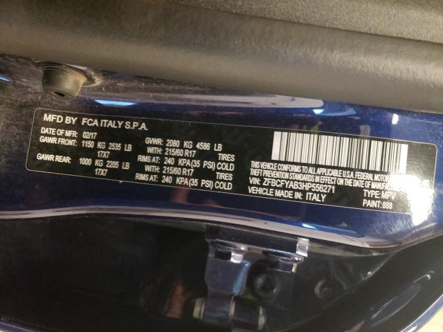 2017 FIAT 500X POP ZFBCFYAB3HP556271