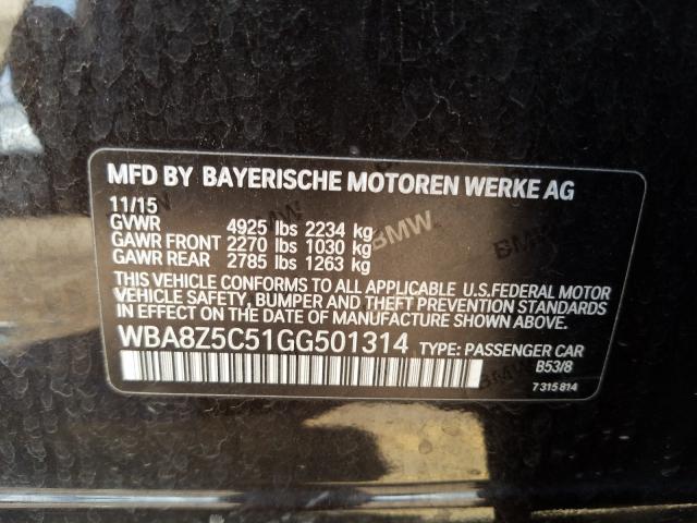 2016 BMW 328 XIGT S WBA8Z5C51GG501314