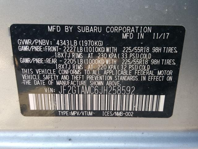 2018 SUBARU CROSSTREK JF2GTAMC6JH258592