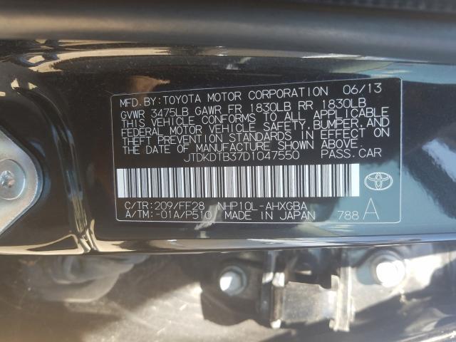 2013 TOYOTA PRIUS C JTDKDTB37D1047550