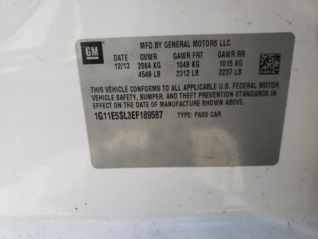 2014 CHEVROLET MALIBU 2LT 1G11E5SL3EF189587