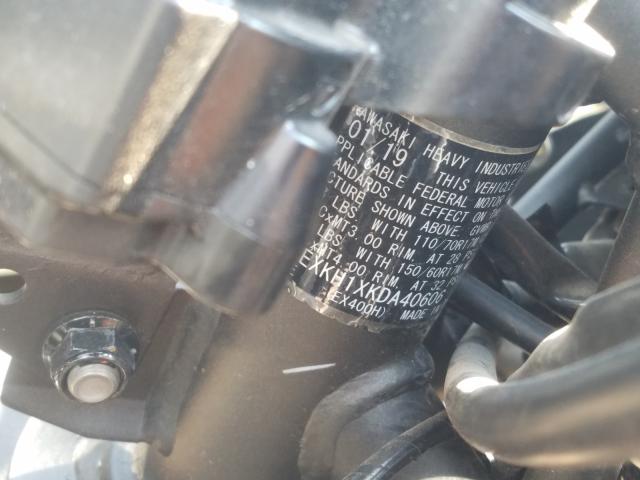 2019 KAWASAKI EX400 JKAEXKH1XKDA40606