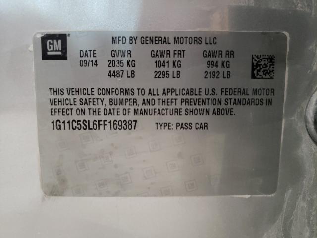 2015 CHEVROLET MALIBU 1LT 1G11C5SL6FF169387