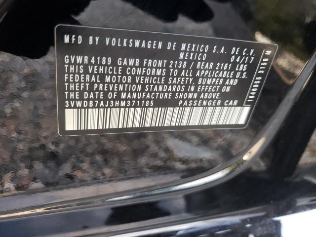 Auction sale of the 2017 VOLKSWAGEN JETTA , vin: 3VWDB7AJ3HM371185, lot number: 46143720