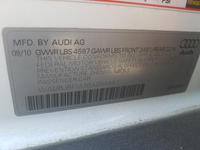 2011 AUDI A3 PREMIUM WAUBJBFM3BA054561
