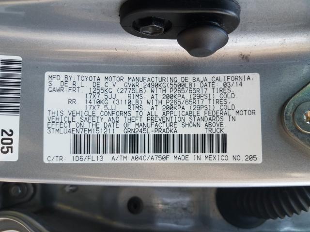 2014 TOYOTA TACOMA DOU - 3TMLU4EN7EM151211