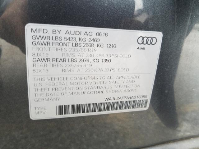 VIN WA1L2AFP2HA016055 2017 Audi Q5, Premium Plus no.10