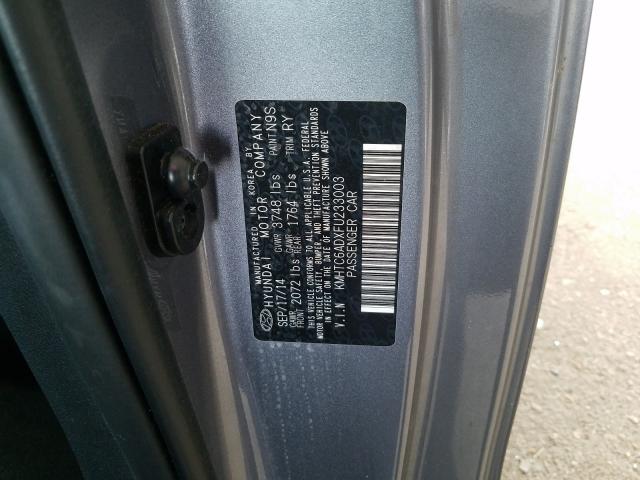 2015 HYUNDAI VELOSTER KMHTC6ADXFU233003