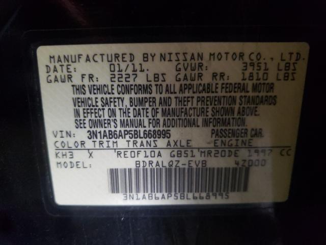 2011 NISSAN SENTRA 2.0 3N1AB6AP5BL668995