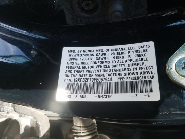 2015 HONDA CIVIC SE 19XFB2F79FE067944