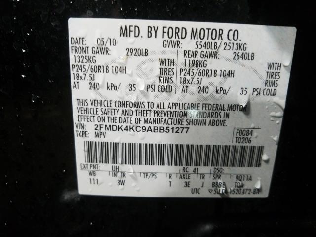 2010 FORD EDGE LIMIT 2FMDK4KC9ABB51277