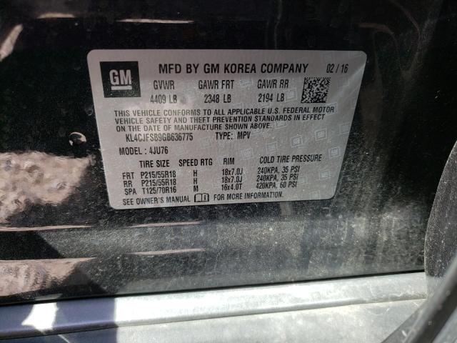 2016 BUICK ENCORE CON KL4CJFSB9GB636775