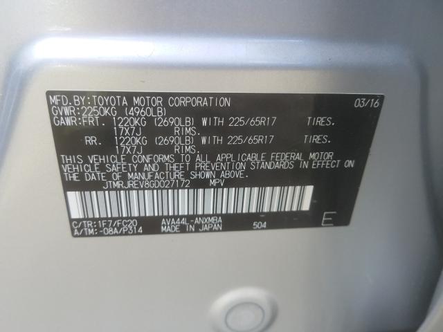 2016 TOYOTA RAV4 HV XL JTMRJREV8GD027172