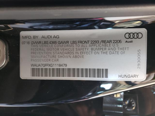 2016 AUDI A3 PREMIUM WAUA7GFFXG1118479