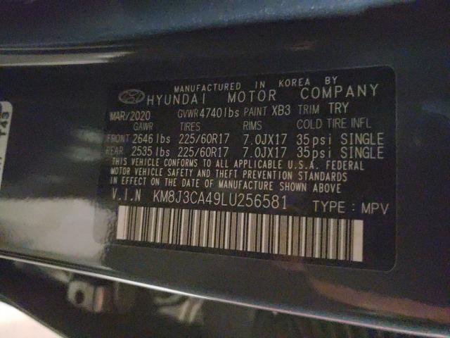 2020 HYUNDAI TUCSON LIM KM8J3CA49LU256581