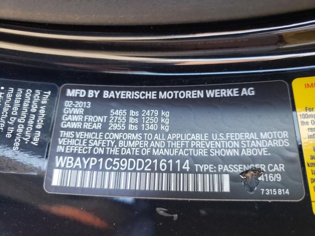 2013 BMW 650 XI WBAYP1C59DD216114