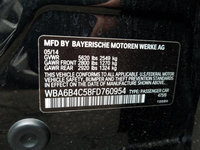 2015 BMW ALPINA B6 WBA6B4C58FD760954