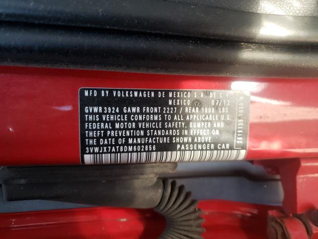 2013 VOLKSWAGEN BEETLE 3VWJX7AT8DM602856